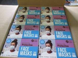 lot 341 image: case of london 3-ply disposable pro...