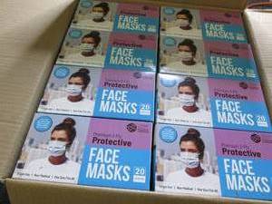 lot 343 image: case of london 3-ply disposable pro...