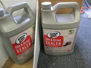 lot 347 image: 21 gallon jugs of scotchgard tile ...