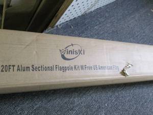 lot 372 image: 20ft alum sectional flagpole kit ...