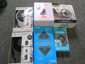 lot 388 image: 7 various fans all untested ...