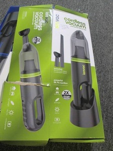 lot 389 image: 2 cordless vacuums both missing pow...