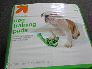 lot 398 image: package of XL dog training pads 100...