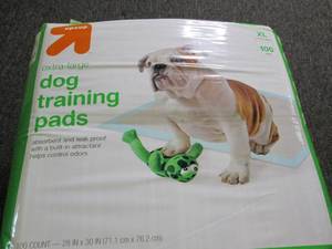 lot 403 image: package of XL dog training pads 100...