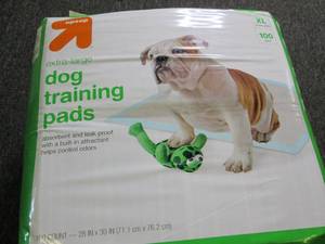 lot 407 image: package of XL dog training pads 100...