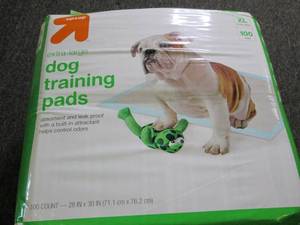 lot 408 image: package of XL dog training pads 100...