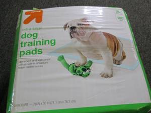 lot 409 image: package of XL dog training pads 100...