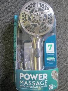 lot 431 image: shower head power massage with inte...