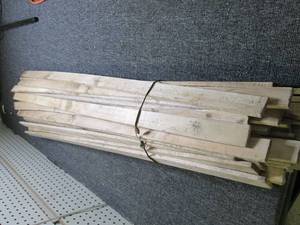 lot 467 image: lot of wood pieces 4 foot long by 1...