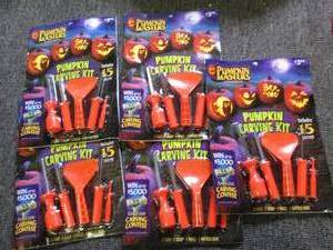 lot 555 image: 5 new pumpkin masters 15 pc pumpkin...