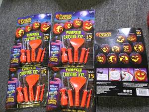 lot 557 image: 5 new pumpkin masters 15 pc pumpkin...