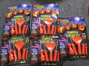 lot 556 image: 5 new pumpkin masters 15 pc pumpkin...