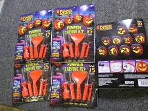 lot 562 image: 5 new pumpkin masters 15 pc pumpkin...