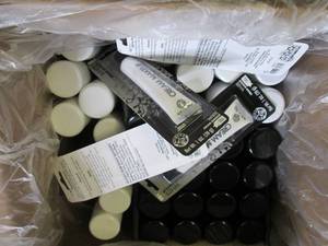 lot 563 image: box of white and black hairt spray ...