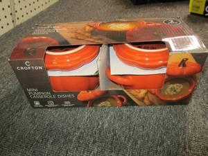 lot 564 image: crofton mini pumpkin casserole dish...