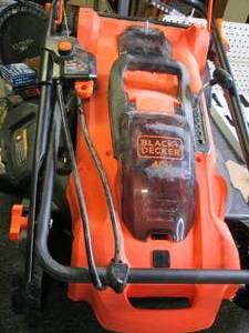 lot 575 image: black and decker 40 volt push mower...