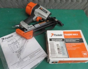 NEW PASLODE FRAMING NAIILER WITH FULL BOX OF FRAMING NAILS