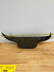 lot 111 image: Set of Mounted Bull Horns