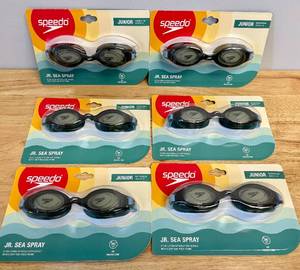 lot 52 image: Lot of 6 Speedo Jr. Sea Spray Swimming Goggles