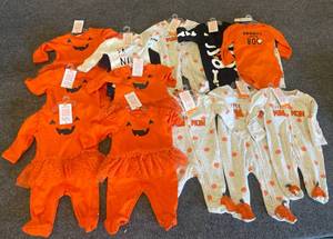 lot 123 image: Lot of Halloween Outfits SIze NB- 3 MO