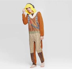 lot 124 image: Lot of 2 Adult Fortnite Union Suits Costumes