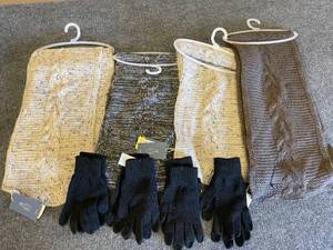 lot 133 image: Lot of Womens Winter Scarves and Gloves