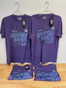 lot 151 image: Lot of 4 SuperBowl Minneapolis Mens Shirts.
