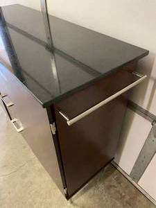 lot 145 image: Kitchen Center Island with Granite Countertop