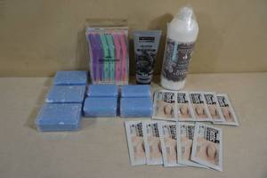 lot 3 image: Bar Soap, Eye Patches, Face Mask, Eyebrow Shapers and Lotion