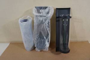 lot 22 image: Wall Mount Candle Holders - Matte Black