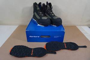 lot 93 image: Korkers Greenback Wading Boots With Felt and Kling-On Soles -Size 13