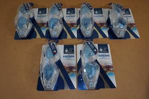 lot 127 image: 6 Aqua Sphere Kayenne Unisex Goggles -Adult