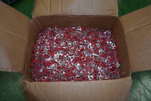 lot 144 image: Box of 18-22 Gauge Large Ring Electrical Connectors