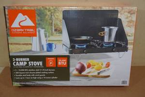 lot 180 image: Ozark Trail 2 Burner Propane Camping Stove