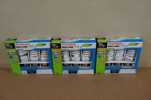 lot 181 image: Sylvania Micro Mini Compact Flourescent Light Bulbs