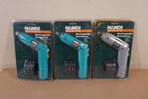 lot 197 image: Handi Works Rechargeable Screwdrivers