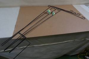 lot 207 image: Garden Collection Metal Flag Poles