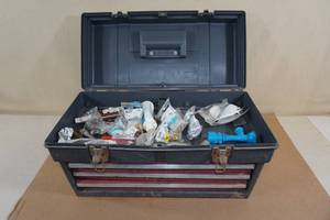 lot 217 image: Toolbox with Plumbing Fittings
