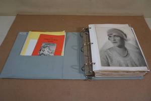 lot 229 image: Binder of Photographs and History of Prominent Minnesota Family