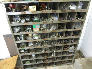 lot 7 image: Parts bin, 35.5Wx12Dx42H, Conten...