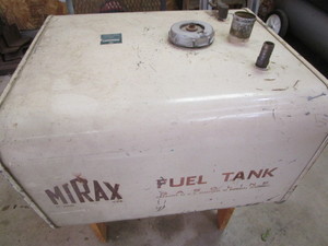 lot 29 image: Vintage Mirax OB fuel tank 12 US ga...