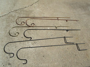 lot 50 image: Garden hooks, two 48, four 46...