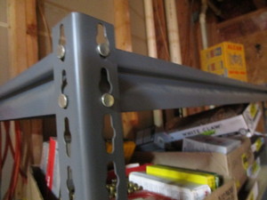 lot 496 image: Two shelving units - slip together ...