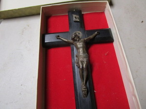lot 511 image: Crucifix, ebony wood cross made in ...