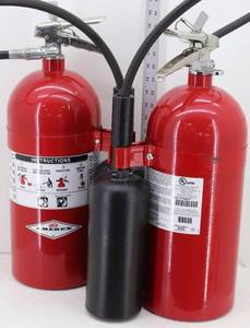 lot 23 image: Amerex 330 & Buckeye 456 10lb Carbon Dioxide Fire Extinguishers