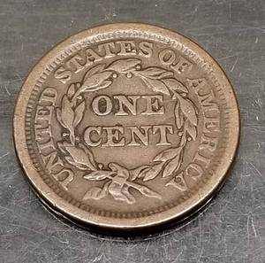 1852 US BRAIDED HAIR LARGE CENT