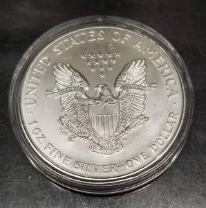 1994 AMERICAN SILVER EAGLE 1 TROY OZ .999 FINE SILVER IN AIRTITE