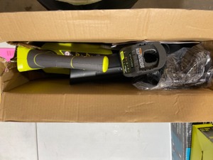 RYOBI ONE 18V 100 MPH 280 CFM Cordless Battery Variable-Speed Jet Fan Leaf Blower with 4.0 Ah Battery and Charger