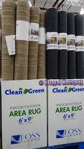 Clean Green Indoor Outdoor Area Rug 6x9-Black
