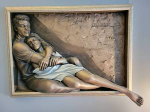 lot 26 image: ARTIST - BILL MACK - 3D BONDED BRONZE  WALL SCULPTURE ART